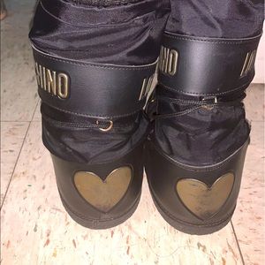 Black Moschino Snow Boots Size 38 (8)